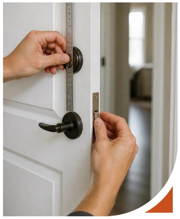 Установка электромеханического замка на двери в Тюмени